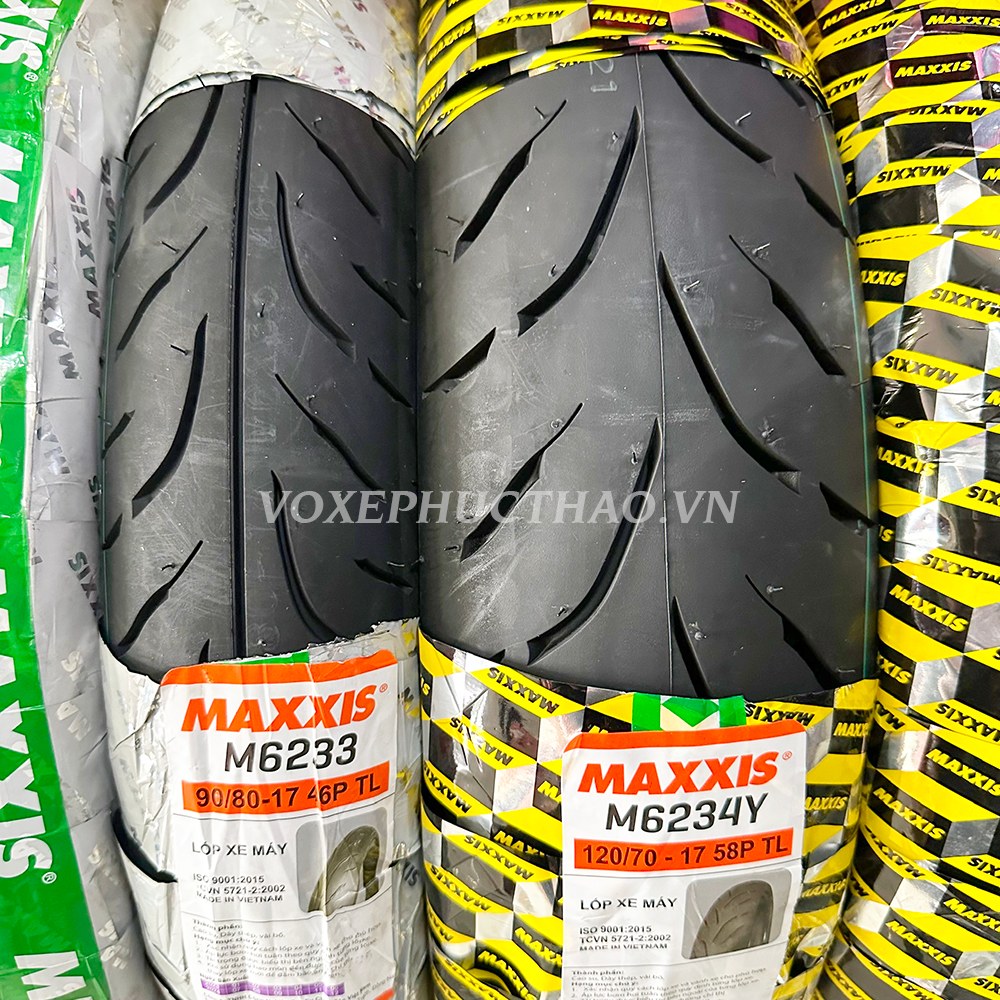 MAXXIS 90/80-17 TL M6233 - 120/70-17 TL M6234